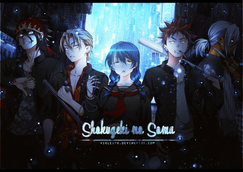 outdoors, Megumi Tadokoro, Sōma Yukihira, Takumi Aldini, communication, no people, human representation, representation, clothing, Food Wars: Shokugeki no Soma