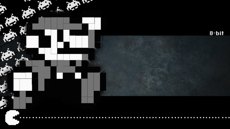 hd, 1080P, bw, pac, mario, man, video games