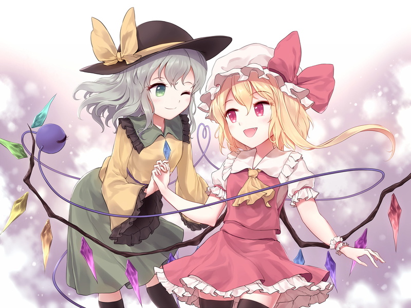 1080P, Anime, Flandre Scarlet, Touhou, Koishi Komeiji