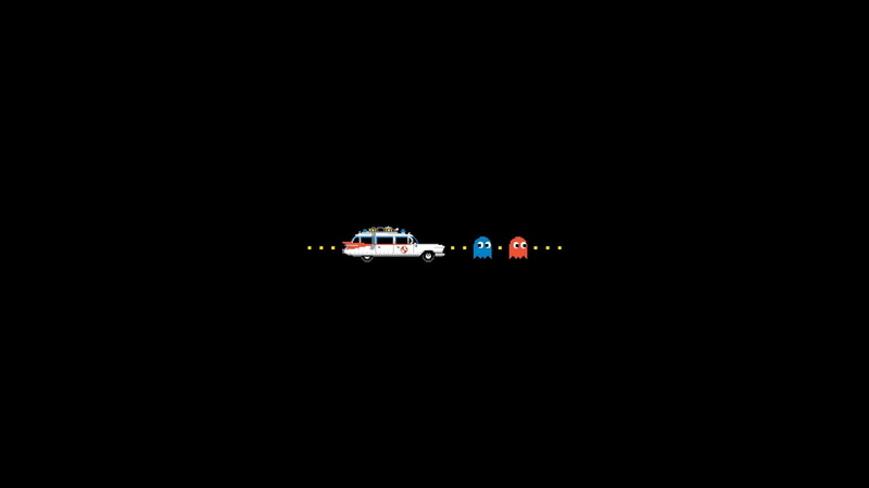 Ghostbusters, 1080P, Pac-Man, background, machine