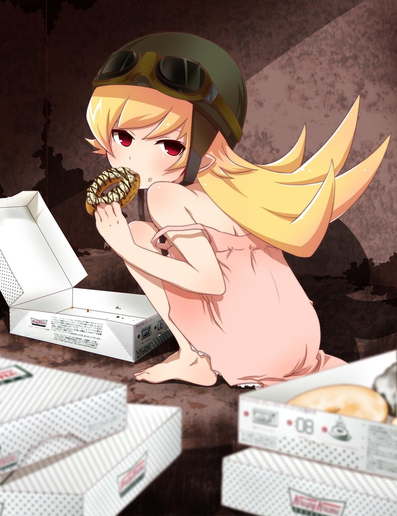 anime, monogatari, shinobu, series, 720P, oshino, hot, hd, Bakemonogatari, vampires, art