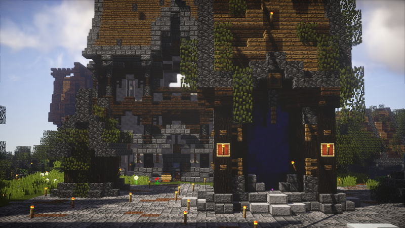 Nether Portal, house, Minecraft, 1080P, video games