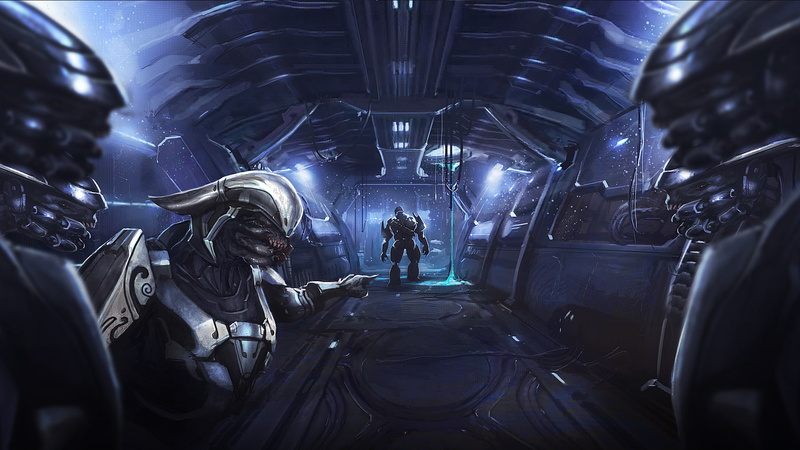 halo, video games, 1080P, covenant, hd, alien, drawing