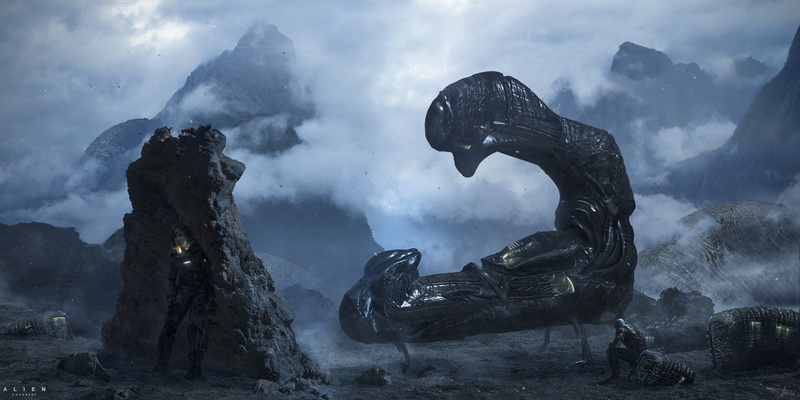 water, travel destinations, landscape, outdoors, Alien, cloud - sky, cold temperature, long exposure, sky, environment, Alien: Covenant, scenics - nature