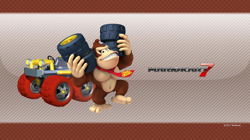 Mario Kart 7, Donkey Kong, ferrari, hd, 1080P, 1920x1080 px, Mario Kart, nintendo, mario, kart, cars, art, x, donkey, kong, px