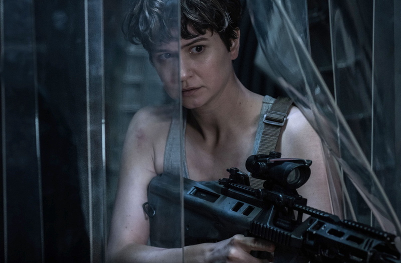 movie, Katherine Waterston, Prometheus, weapon, rifle, Alien: Covenant, cinema, 2K, film, alien, gun, Alien: Paradise Lost