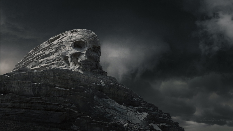 horror, 1080P, Prometheus (movie), concept art, movies, clouds, mountains