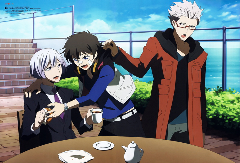 4K, character, guys, series, anime, hamatora, group