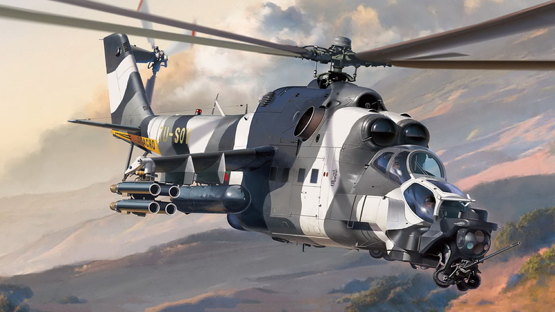 Military Helicopters, 1080P, Aircraft, Attack Helicopter, Mil Mi-24, Helicopter