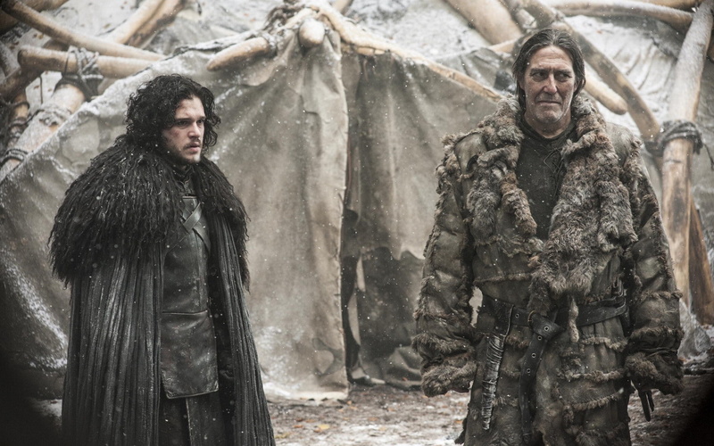 actor, Ciaran Hinds, Mance Rayder, Kit Harington, Jon Snow, Game of Thrones, TV, 1080P, snow