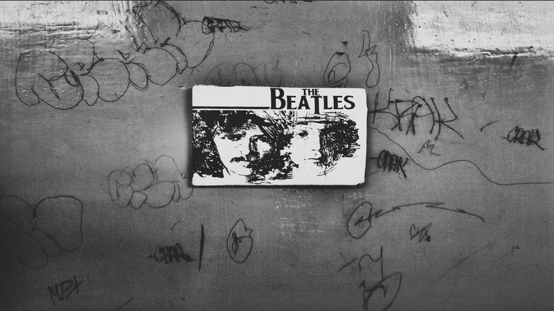 1080P, wall, monochrome, graffiti, The Beatles