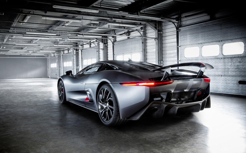 super, hybrid, jaguar, c-x75, silver, c, parking, car, prototype, 720P, supercar, x