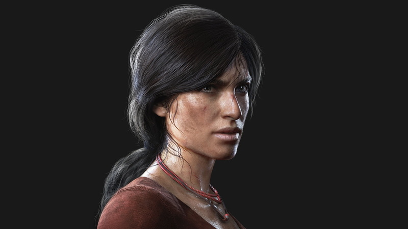 Chloe Fraser, Grey background, Uncharted Lost Legacy, 1080P