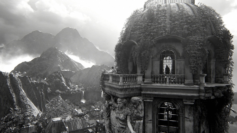 Uncharted 4: A Thiefs End, Naughty Dog, Libertaliya, Nathan Drake, 1080P, Playstation 4, tower, statues