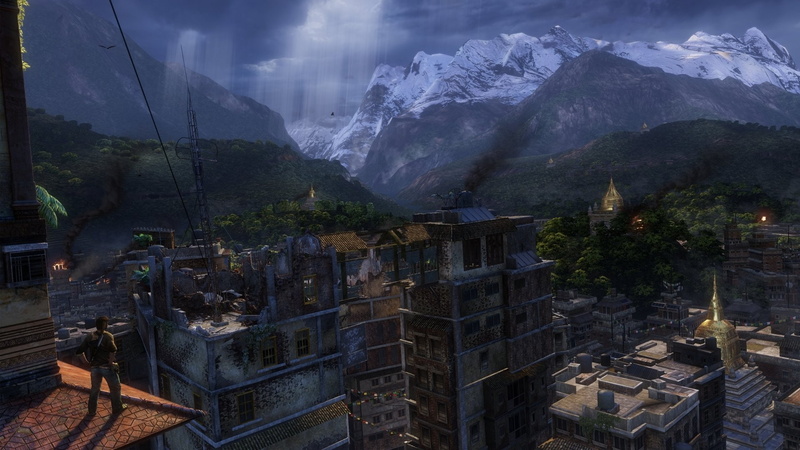 1080P, Mountain, Uncharted: The Nathan Drake Collection, Ruin, City, Uncharted