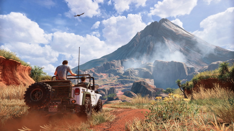 cloud - sky, day, plant, leisure activity, full length, landscape, scenics - nature, outdoors, nature, adult, travel, nathan drake uncharted 4 a thiefs end naughty dog video games