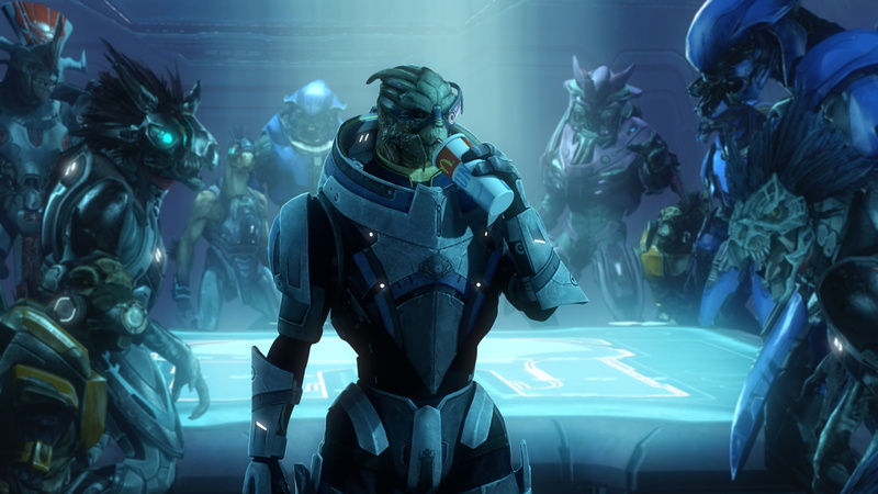 garrus vakarian, covenant, 2K, turian, halo, mass effect, crossover