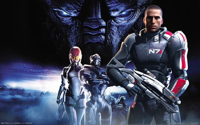 Mass Effect, outdoors, people, determination, women, 1080P, Garrus Vakarian, young adult, occupation, lifestyles, group of people, Commander Shepard, men