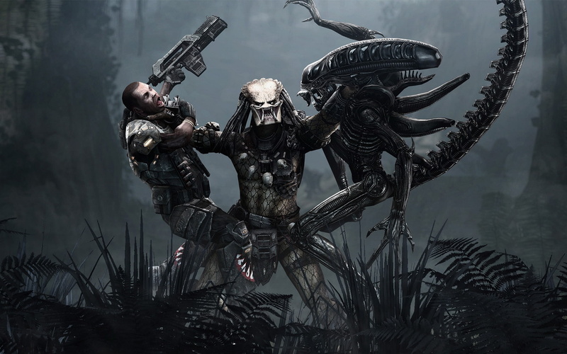 1080P, video, alien, aliens, vs, predator, game
