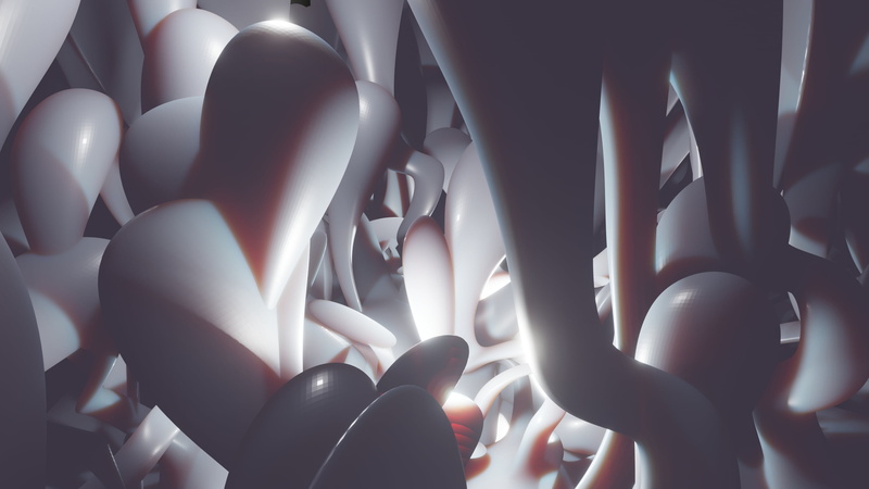 2K, tentacles, 3D Abstract, Blender, alien attack