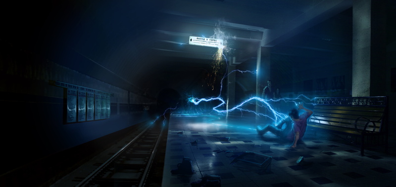 business, technology, illustration, mode of transportation, street, futuristic, station, digital composite, dark, long exposure, action, abstract, light - Natural Phenomenon
