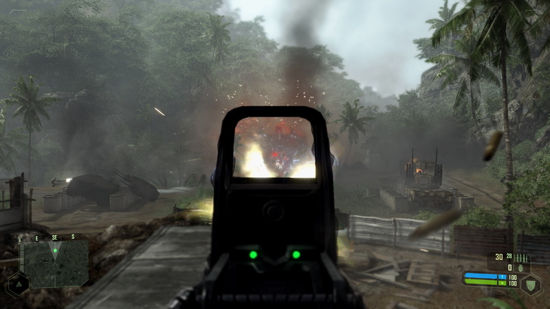 games, Crysis, art, alien, video, big, hd, daddy, weapon, war, 1080P, attack