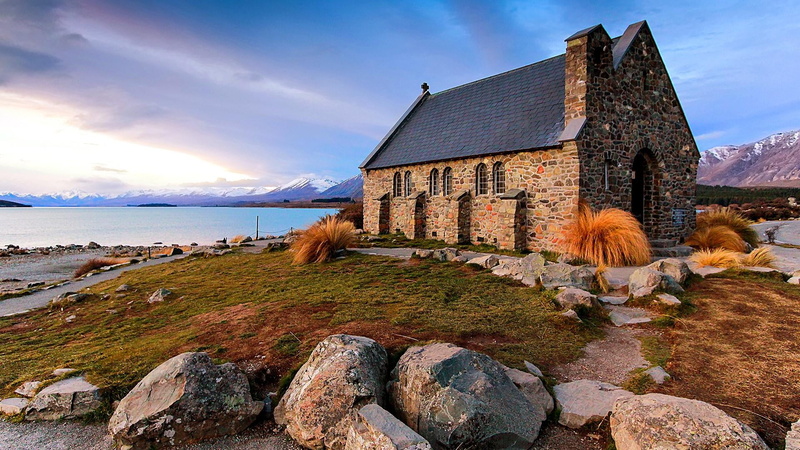 rock - object, church, 1080P, architecture, no people, rock, built structure, temple, travel, land, new zealand, landscape, beach, coast, environment