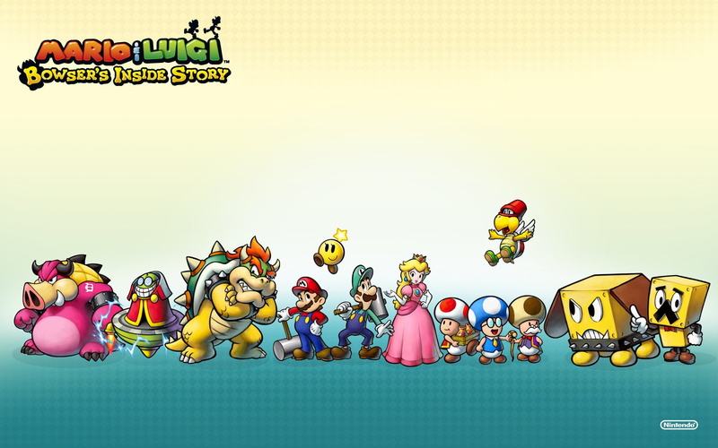 Bowser, Luigi, 1080P, Mario and Luigi: Bowsers Inside Story, Mario, Princess Peach