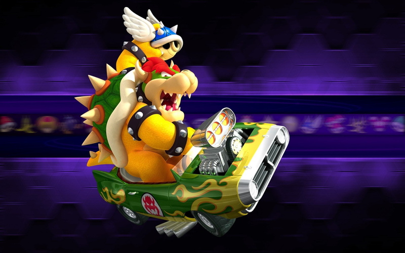 Mario, Mario Kart Wii, Blue Shell, 1080P, Bowser
