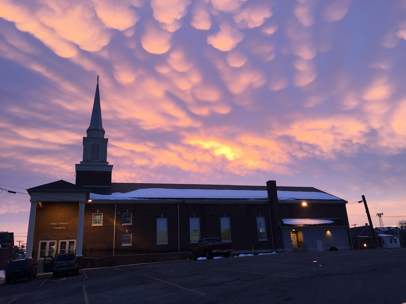 mitchell bowser, 2K, building exterior, belief, orange color, chambersburg, united states, transportation, religion, sunset, architecture, colors, no people