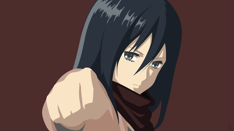 anime girls, anime, Shingeki no Kyojin, Mikasa Ackerman, 1080P