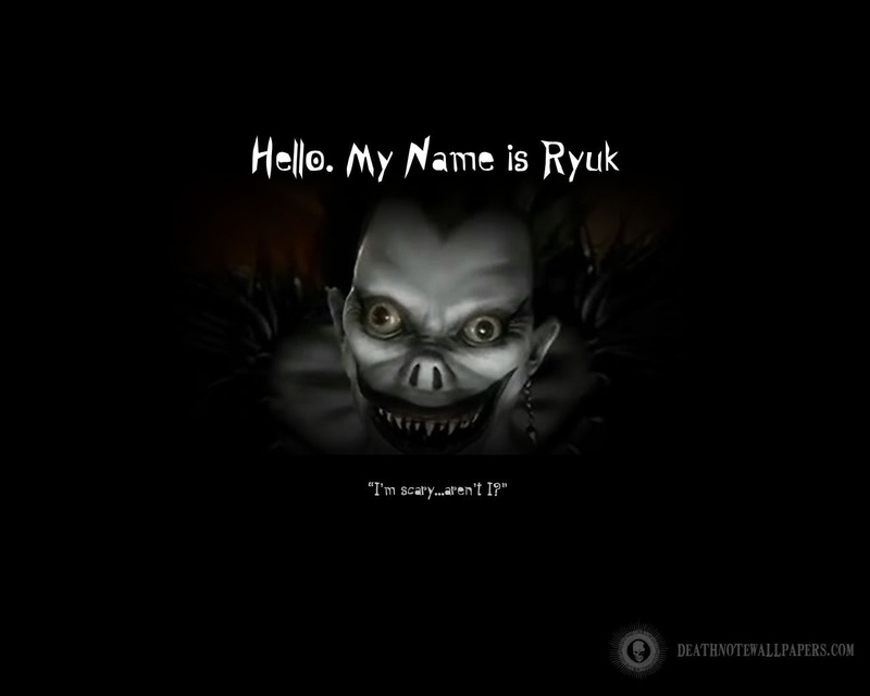 scary, art, hd, note, anime, horror, death, 720P, ryuk, clown, x, death note