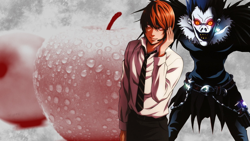 Light Yagami, Death Note, Ryuk (Death Note), Anime, 1080P
