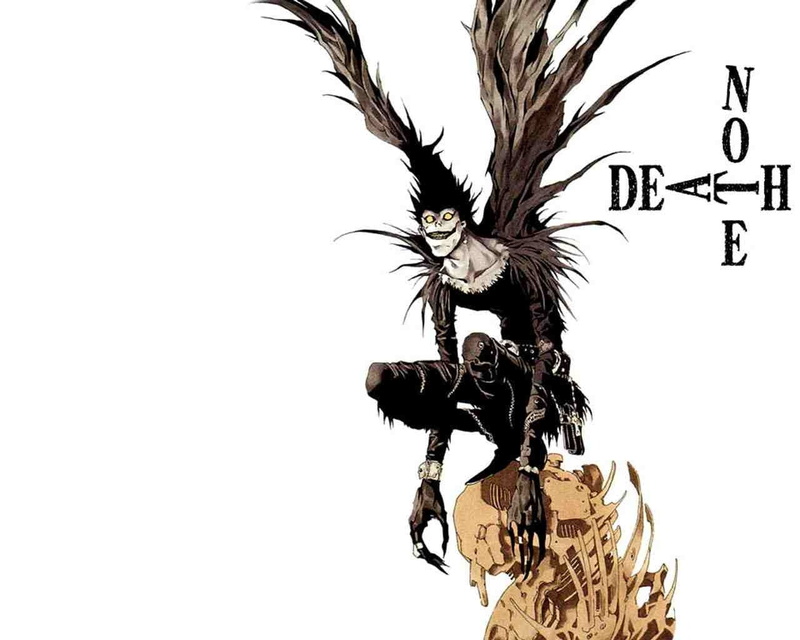 note, 720P, x, death note, anime, hd, Ryuk, death, art