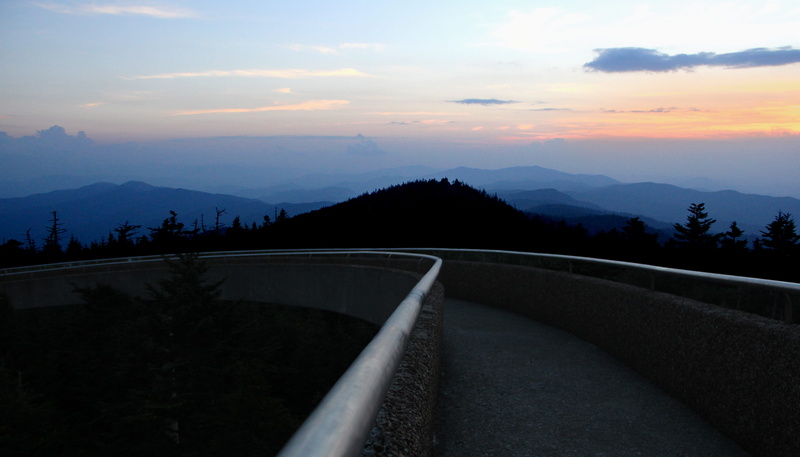 5K, railing, nature, mountains, mtchllbwsr, silhouettes, sunset, landscape, mountain, usa, built structure, non-urban scene, sky, no people, architecture
