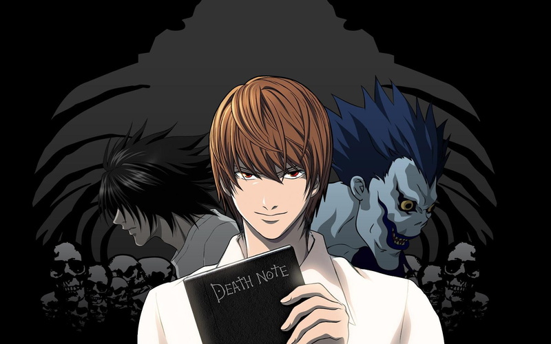art, death, x, death note, yagami, Light, anime, hd, note, ryuk, 720P