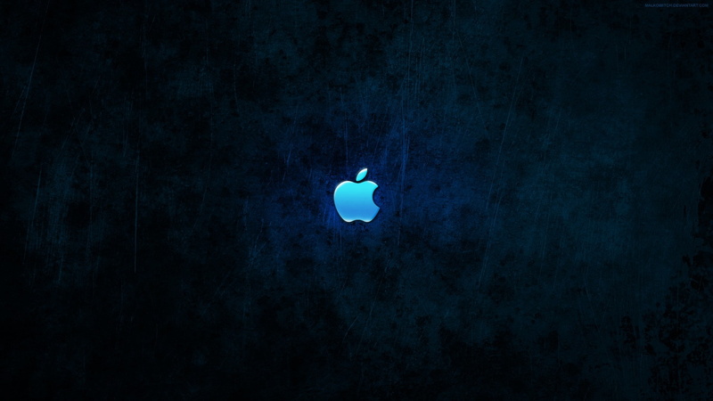 Blue, inc, dark, hd, logos, 1080P, art, apple, mac, technology, imac