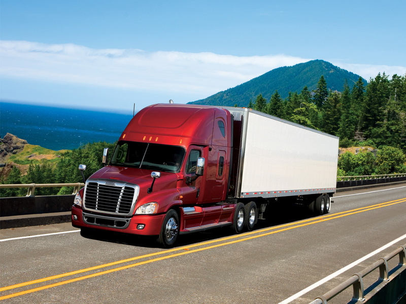 raised, semi, cascadia, freightliner, tractor, roof, 1080P, 2007