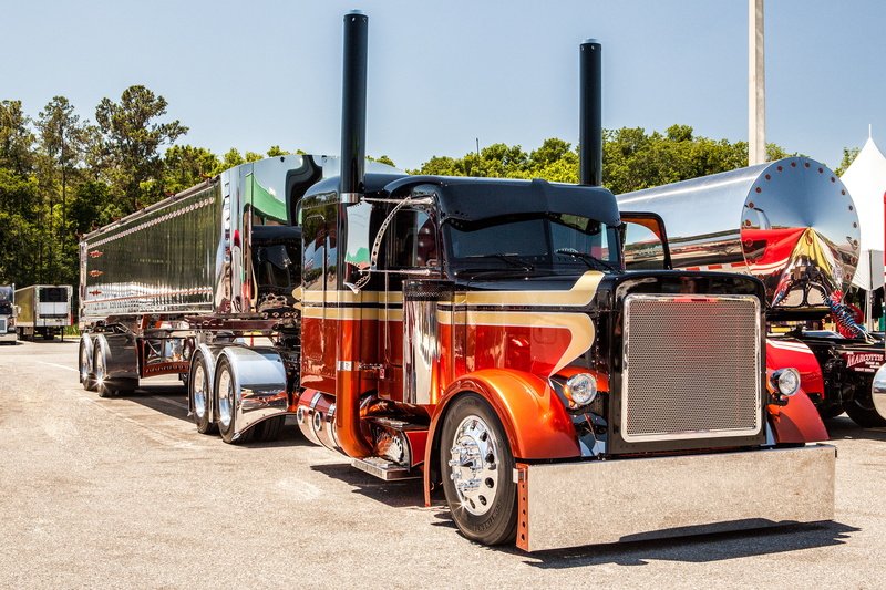 mid america, truck, 2K, black, custom, freight, peterbilt