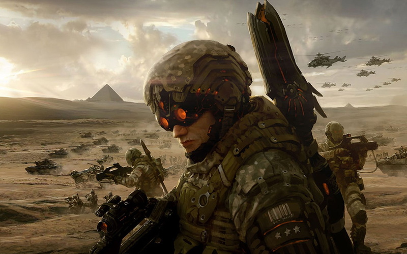 concepts, concept, army, hd, marek, war, x, aircraft, futuristic, art, soldiers, goggles, 1080P, okon