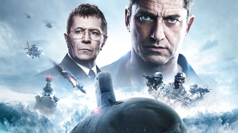 Charles Donegan, Gary Oldman, submarine, Joe Glass, Hunter Killer, Gerard Butler, 4K