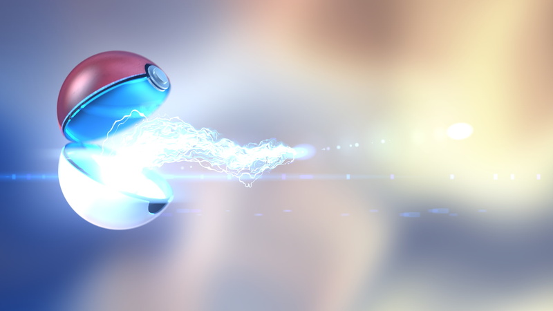 3D, Pokemon Crystal, digital art, CGI, Pokéballs, 1080P, colorful