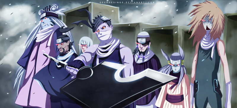 Jinpachi Munashi, Kushimaru Kuriarare, Zabuza Momochi, 720P, Jinin Akebino, Fuguki Suikazan, Ameyuri Ringo, Naruto, Anime