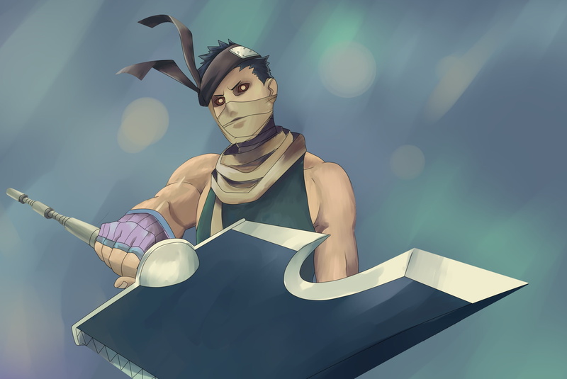 momochi, weapons, naruto, 2K, zabuza
