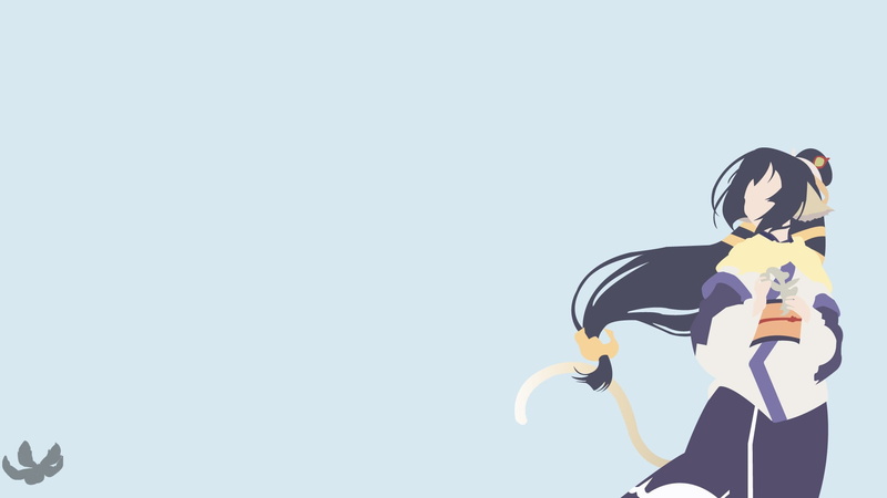 anime girls, copy space, sky, representation, casual clothing, day, nature, blue, one person, creativity, outdoors, adult, Utawarerumono, studio shot, 1080P