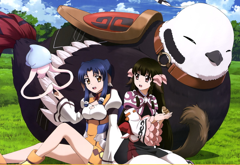 leisure activity, Utawarerumono, real people, representation, celebration, sitting, art and craft, men, field, lifestyles, day, outdoors, people, plant