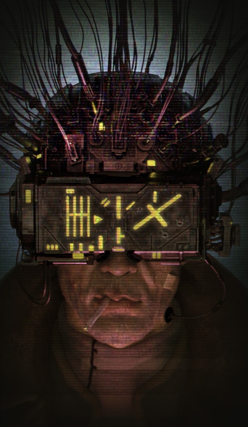 science fiction, 1080P, digital art, futuristic, artwork, robot, cigars, cyborg