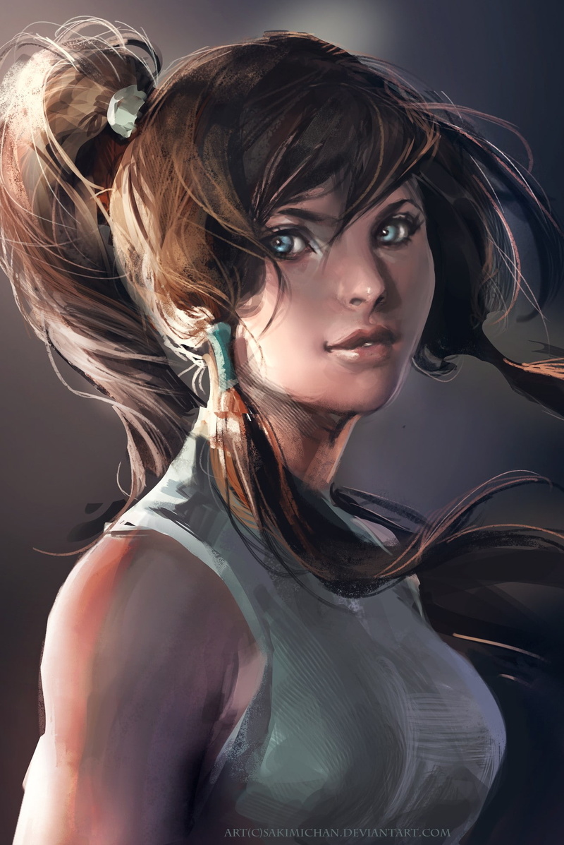 1080P, Sakimichan, drawing, The Legend of Korra, realistic, Korra