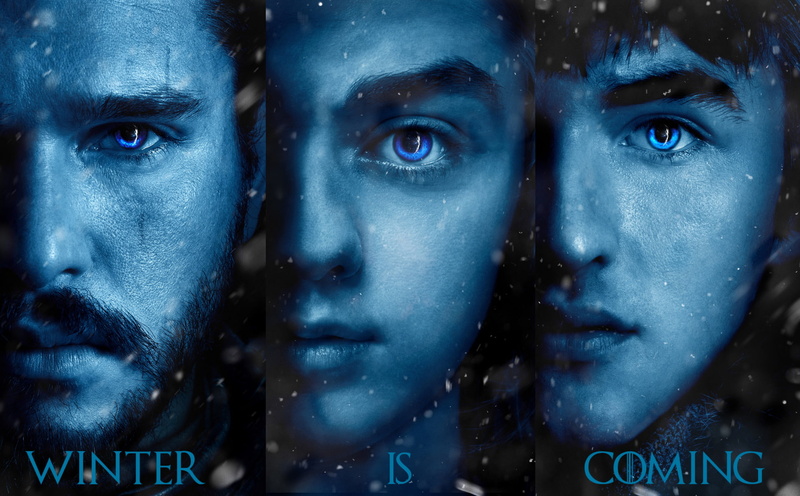 Isaac Hempstead-Wright, Maisie Williams, Jon Snow, Game Of Thrones, 1080P, TV Show, Arya Stark, Bran Stark, House Stark, Kit Harington