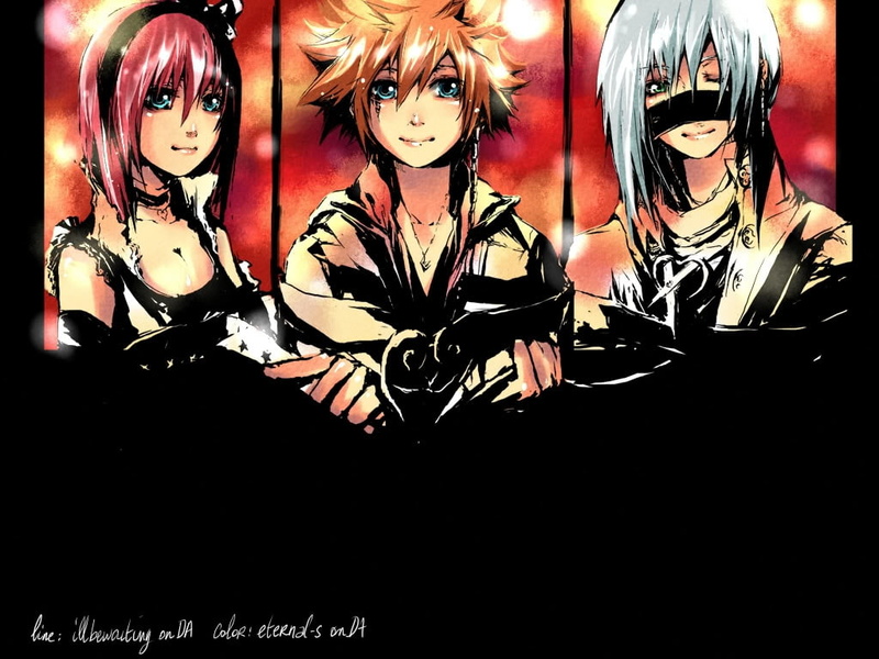 kingdom, 480P, Kingdom Hearts, kairi, hd, games, riku, art, hearts, video, sora